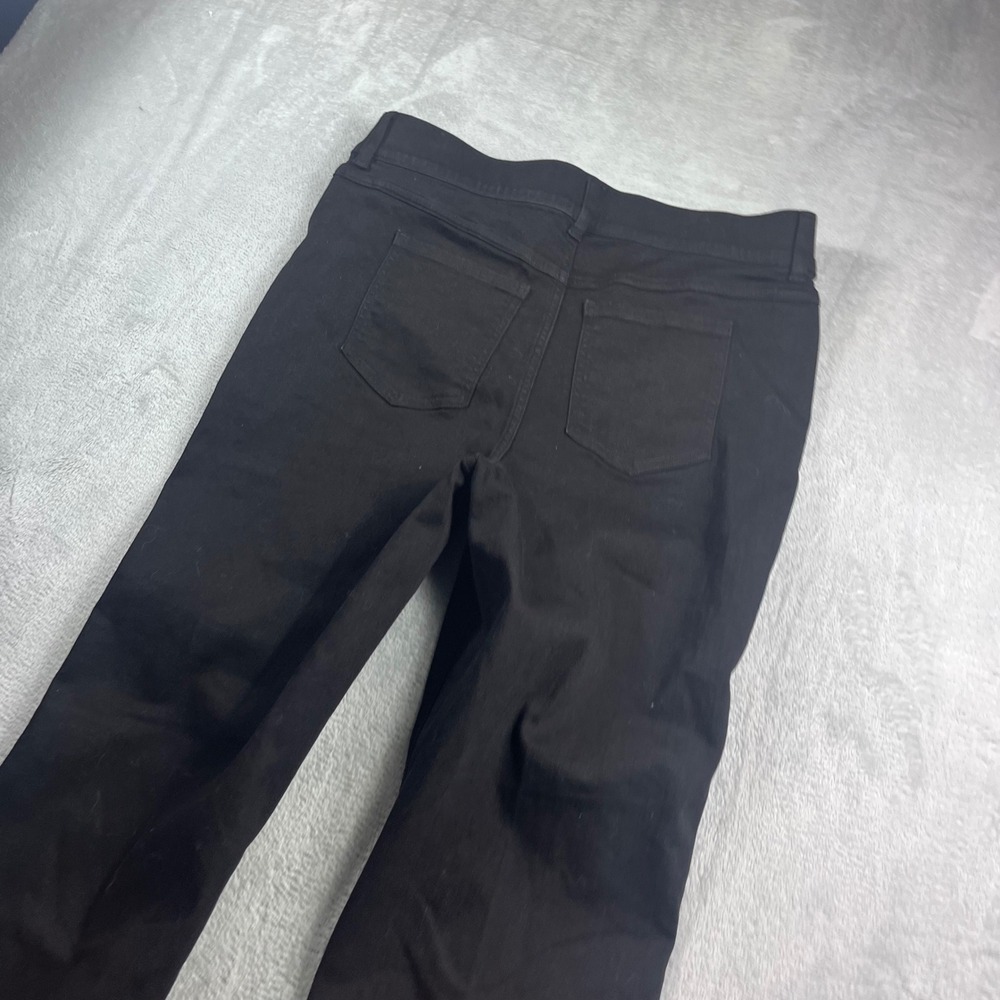 Spanx Kick Flare Jeans Clean Black High Rise Pull On Stretch Denim XL 20763R - Picture 11 of 12